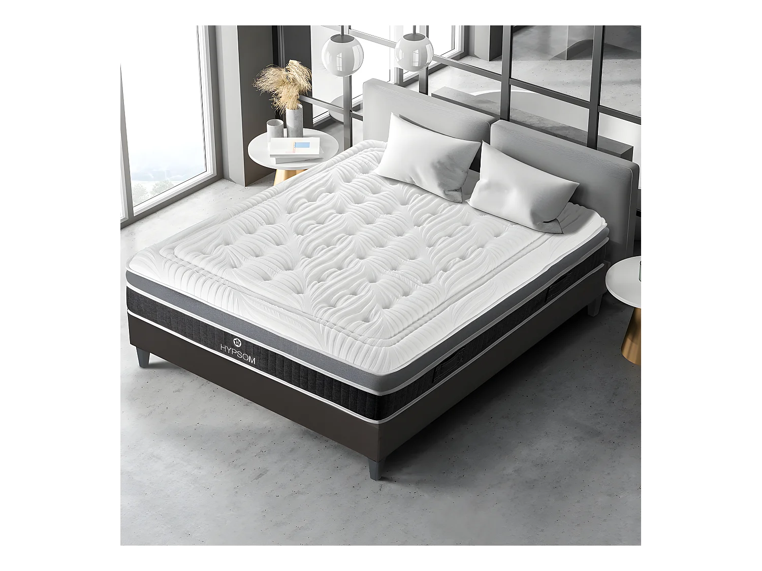 HYPSOM | Matelas ELEGANCE 90x200 cm | Mousse avec mémoire de forme