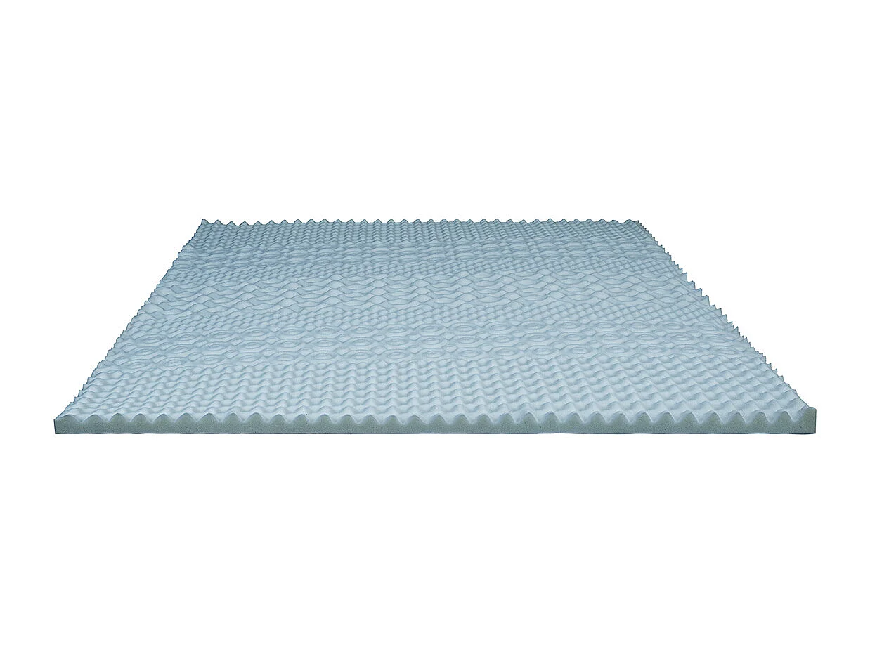 OLYMPE LITERIE | Surmatelas GEL REFRESH 140x190 cm | Mémoire de forme avec gel thermorégulateur