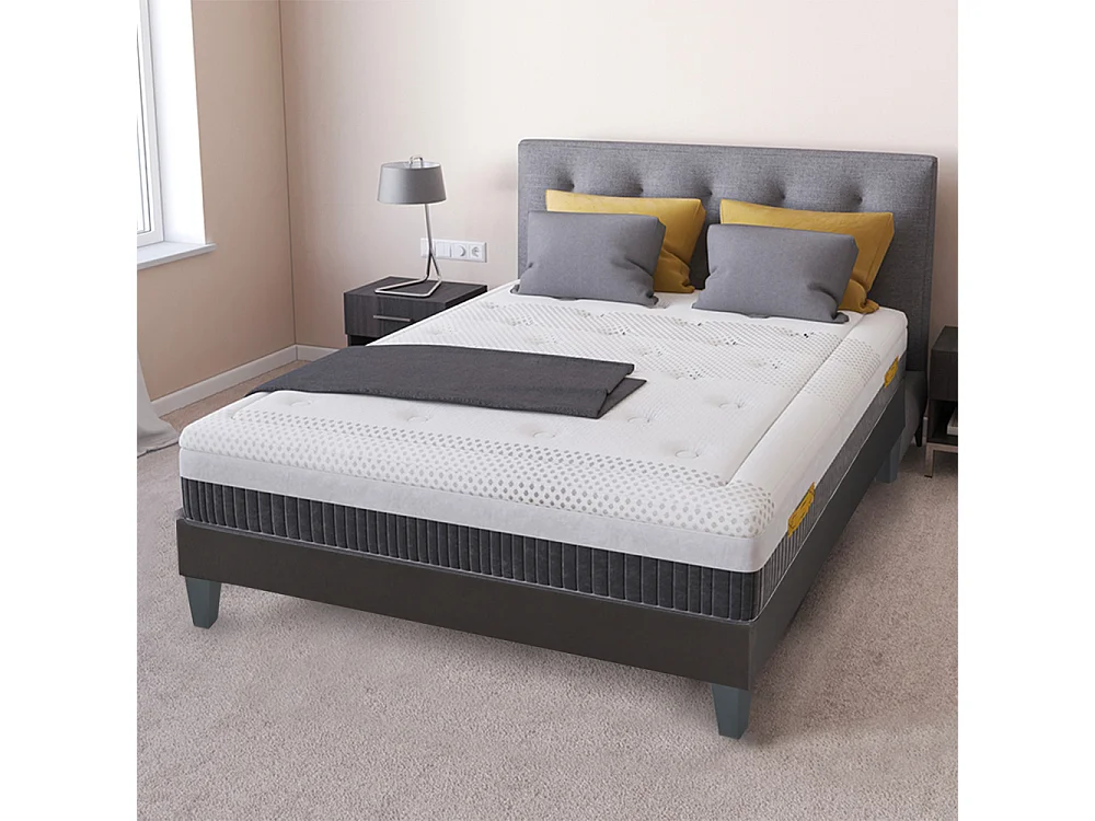 OLYMPE LITERIE | Matelas DELPHES 90x200 cm | Mousse avec mémoire de forme