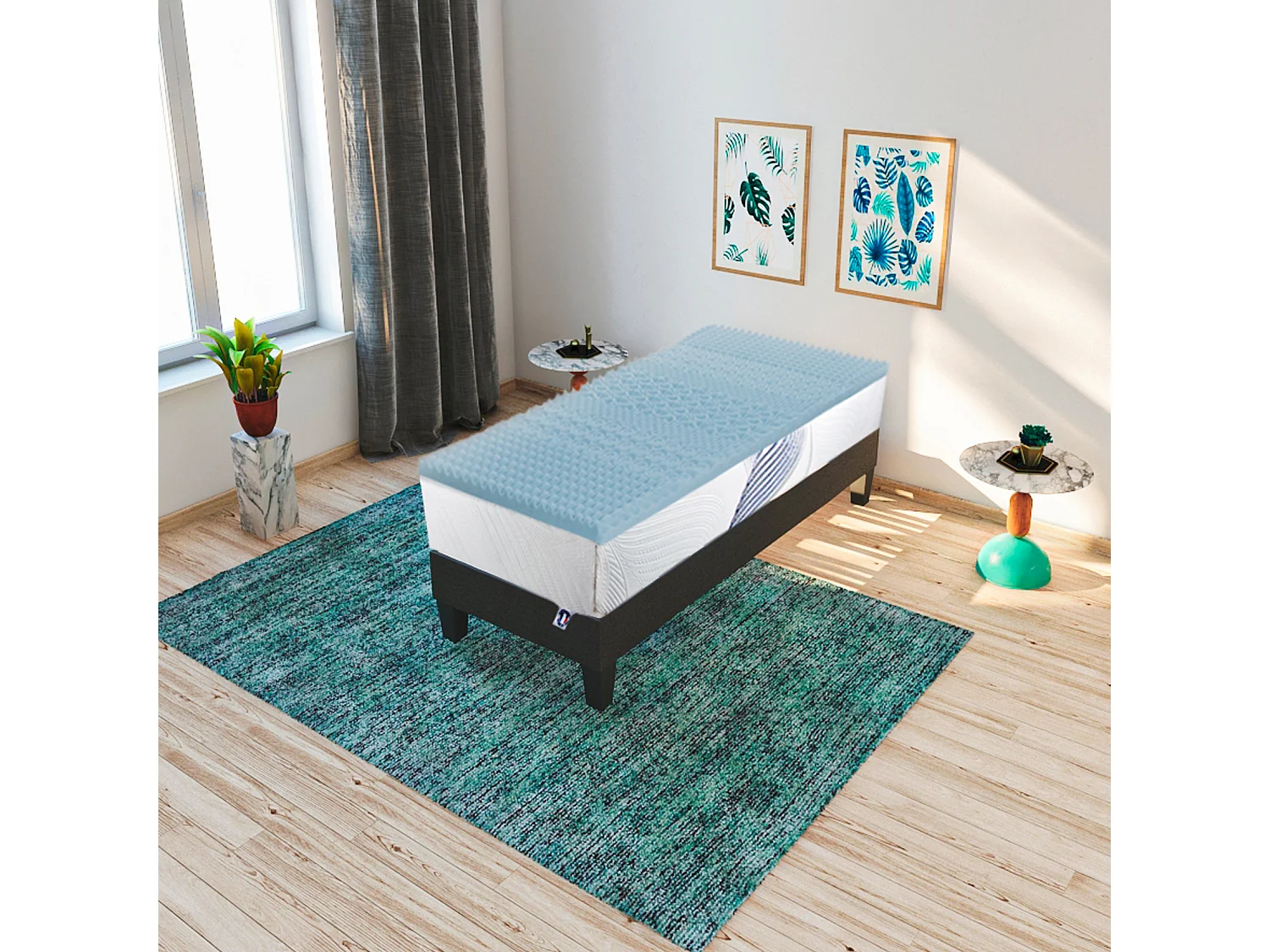 Surmatelas en gel de 6 cm