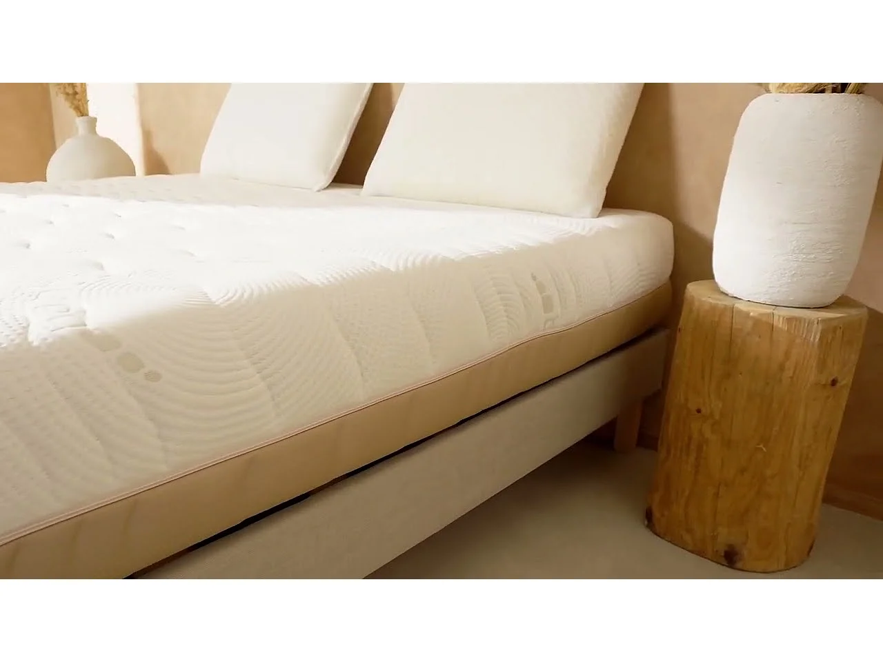 NUIT DE COTON | Matelas 4 SAISONS 90x190 cm | Mousse avec mémoire de forme