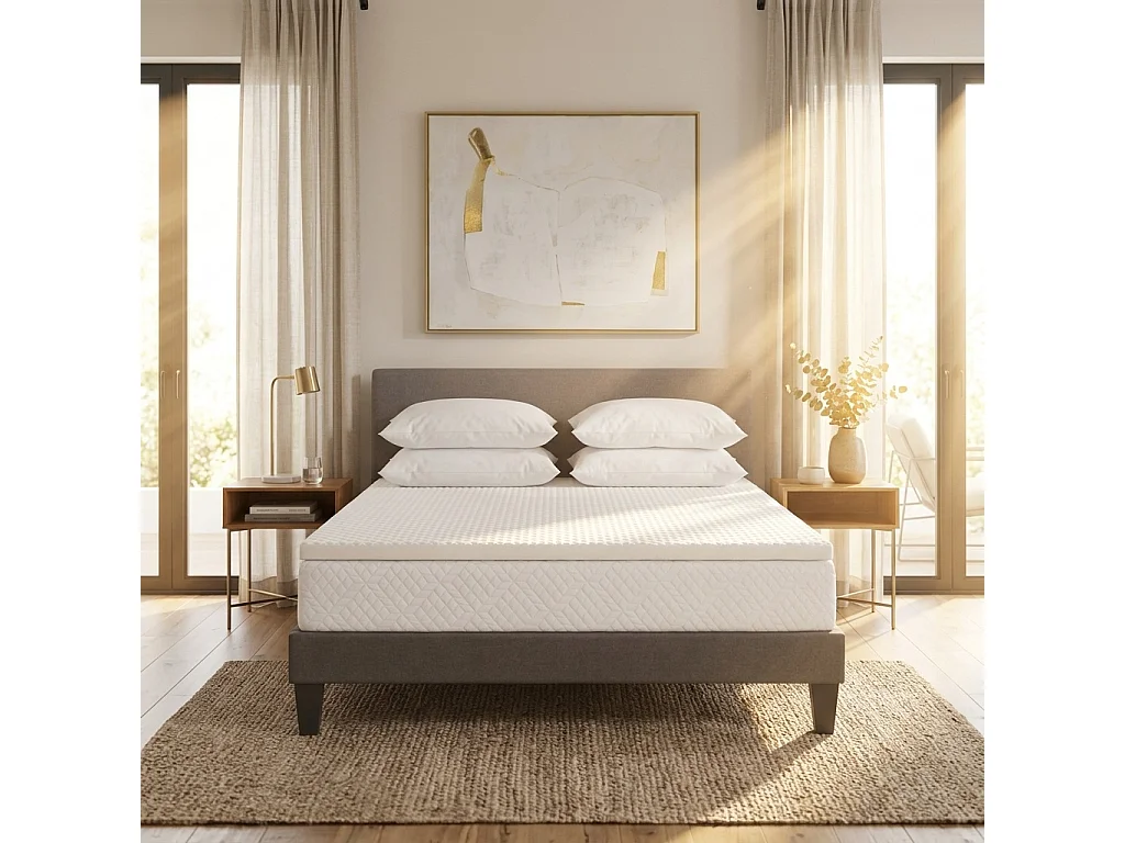 OLYMPE LITERIE | Surmatelas NUAGE | Mémoire de forme & Zonage de confort