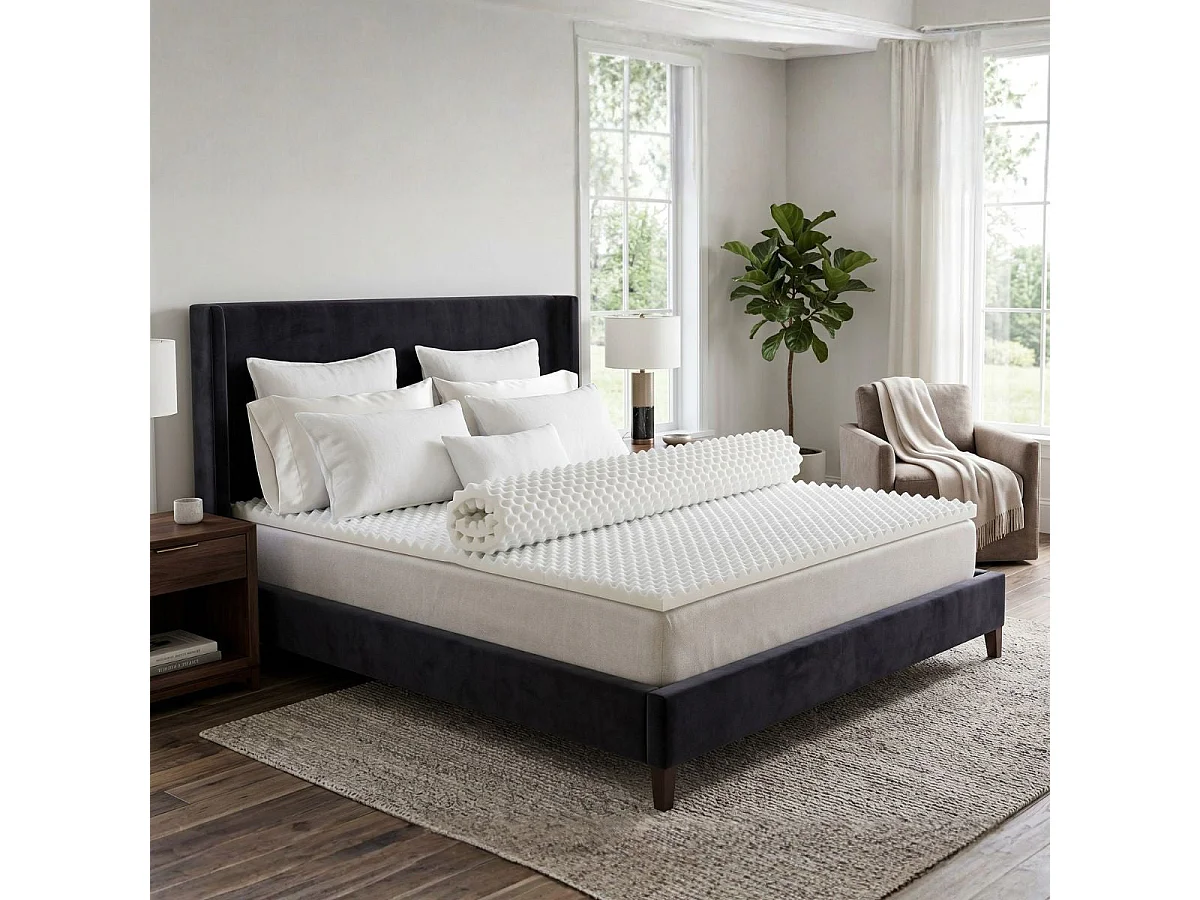 Surmatelas Nuage - Mémoire de forme + zonage de confort - 4 cm d'épaisseur