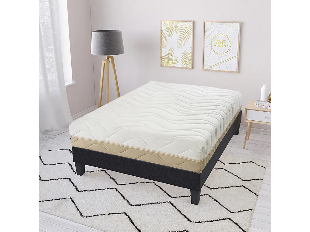 BELLECOUR LITERIE | Matelas LEMAN 160x200 cm | Mousse HR hypersoft
