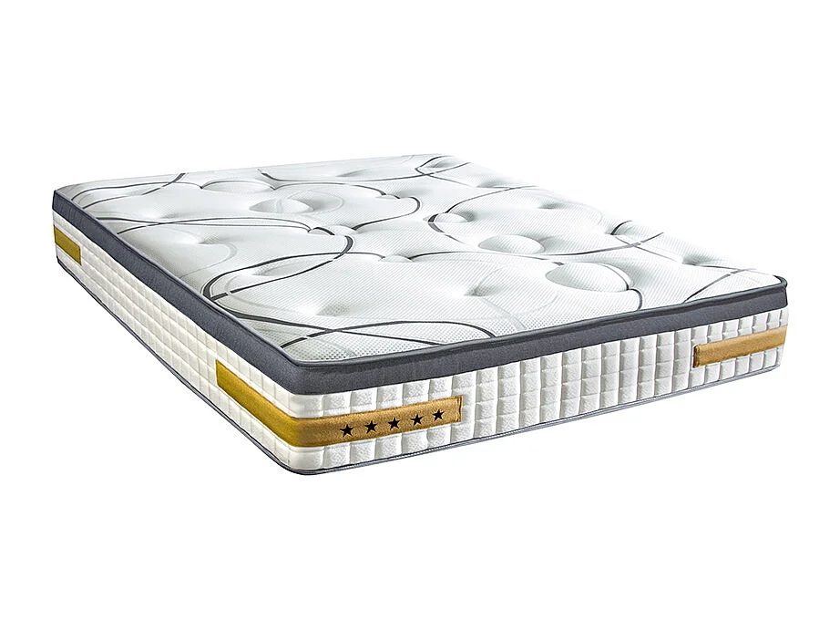 BELLECOUR LITERIE | Matelas LINKOPING 140x190 cm | Mousse à mémoire de forme | Soutien Ferme