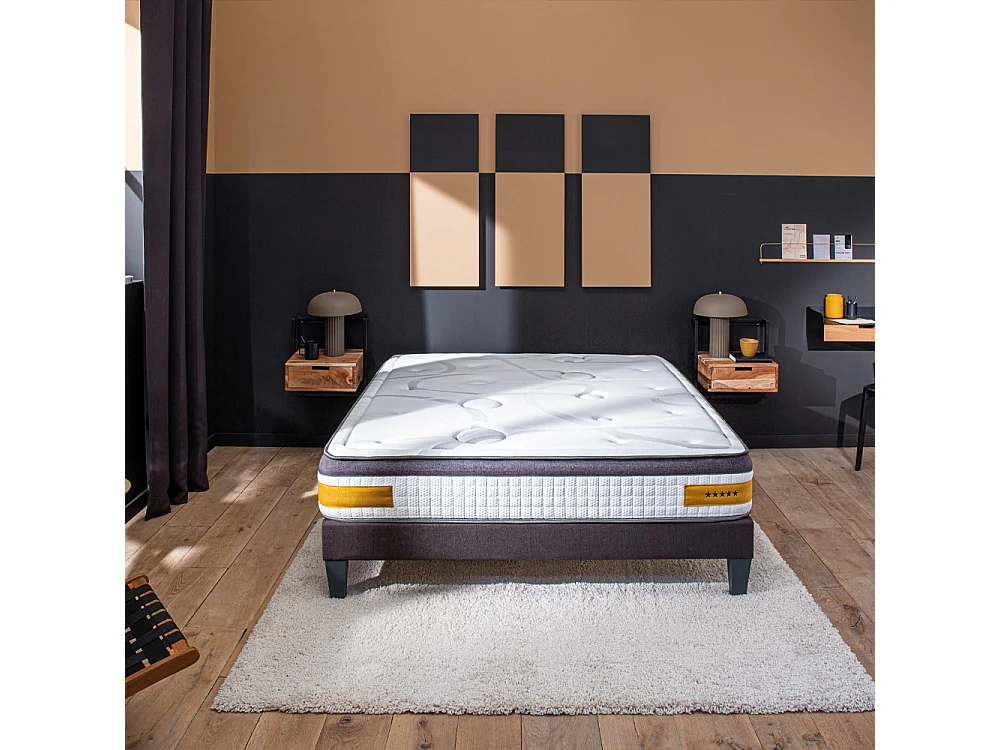 BELLECOUR LITERIE | Matelas LINKOPING 140x190 cm | Mousse avec mémoire de forme