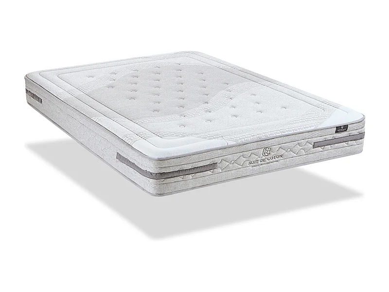 NUIT DE COTON | Matelas SERENADE 140x190 cm | Ressorts ensachés