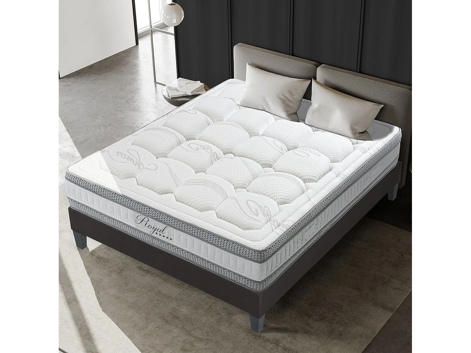 Matelas en mousse à mémoire de forme soutien mi-ferme