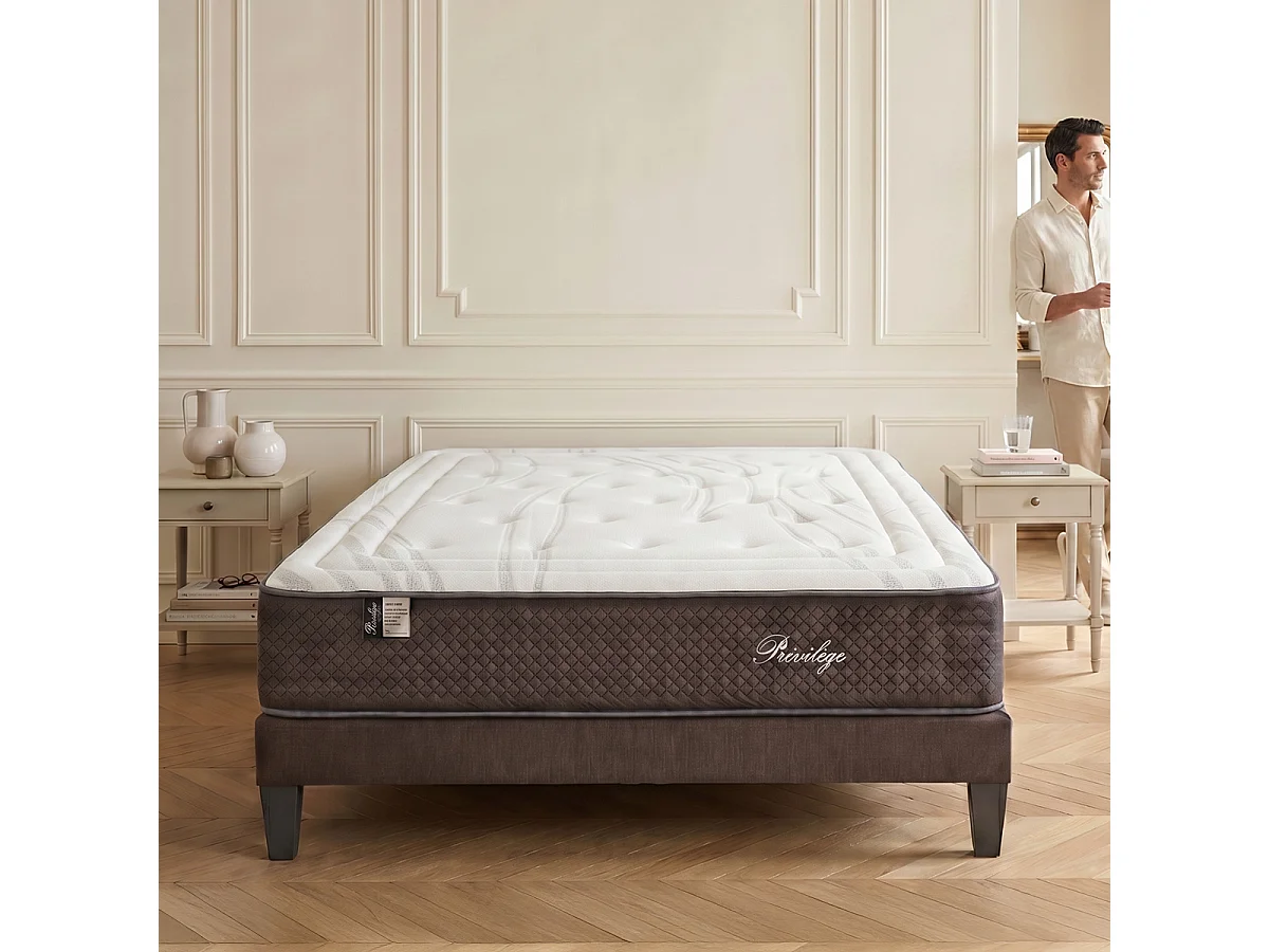 Matelas Privilège - Ressorts ensachés + mousse hypersoft - 30 cm - 160x200 cm