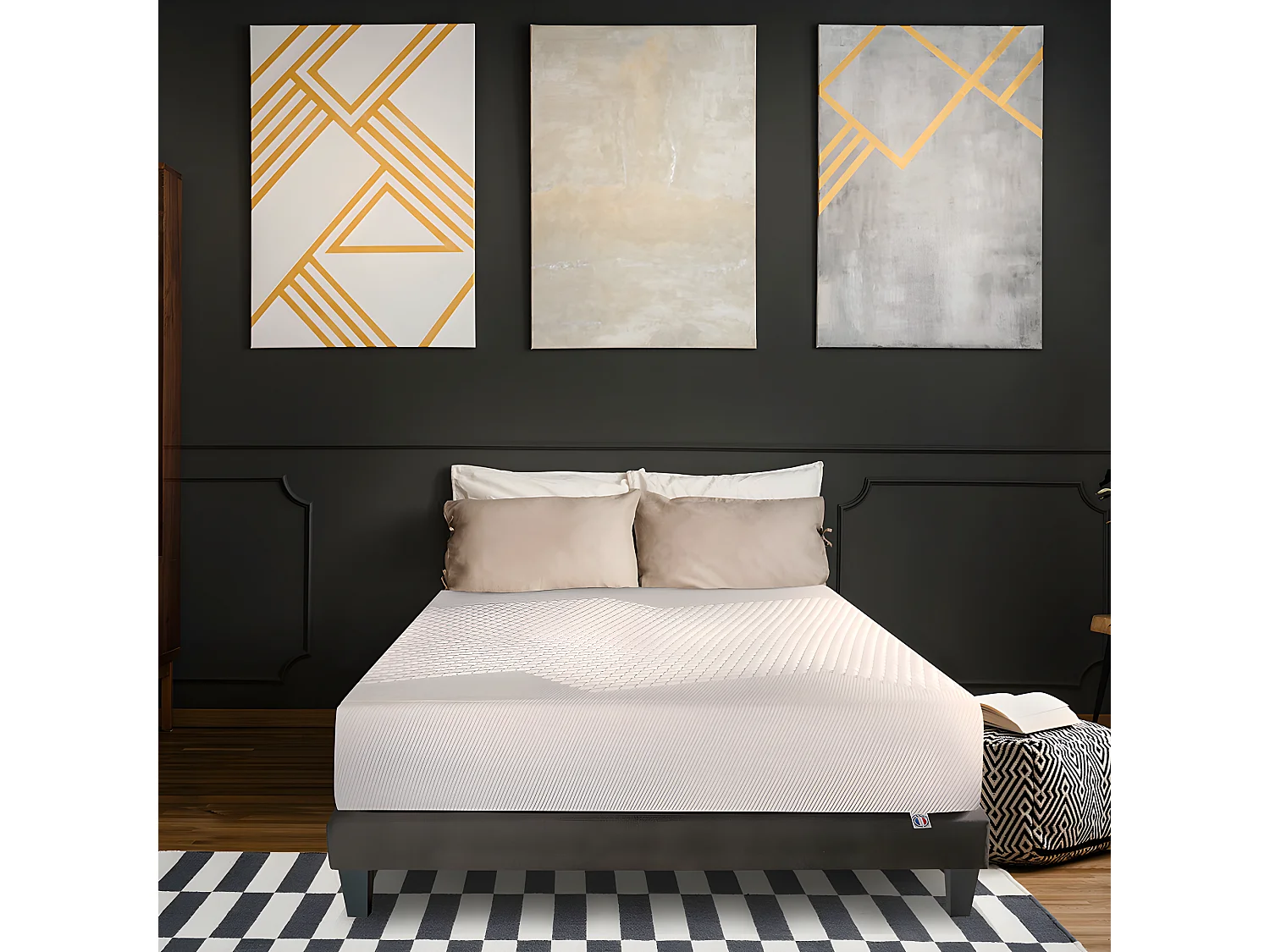 BELLECOUR LITERIE | Matelas AINAY 180x200 cm | Mousse avec mémoire de forme