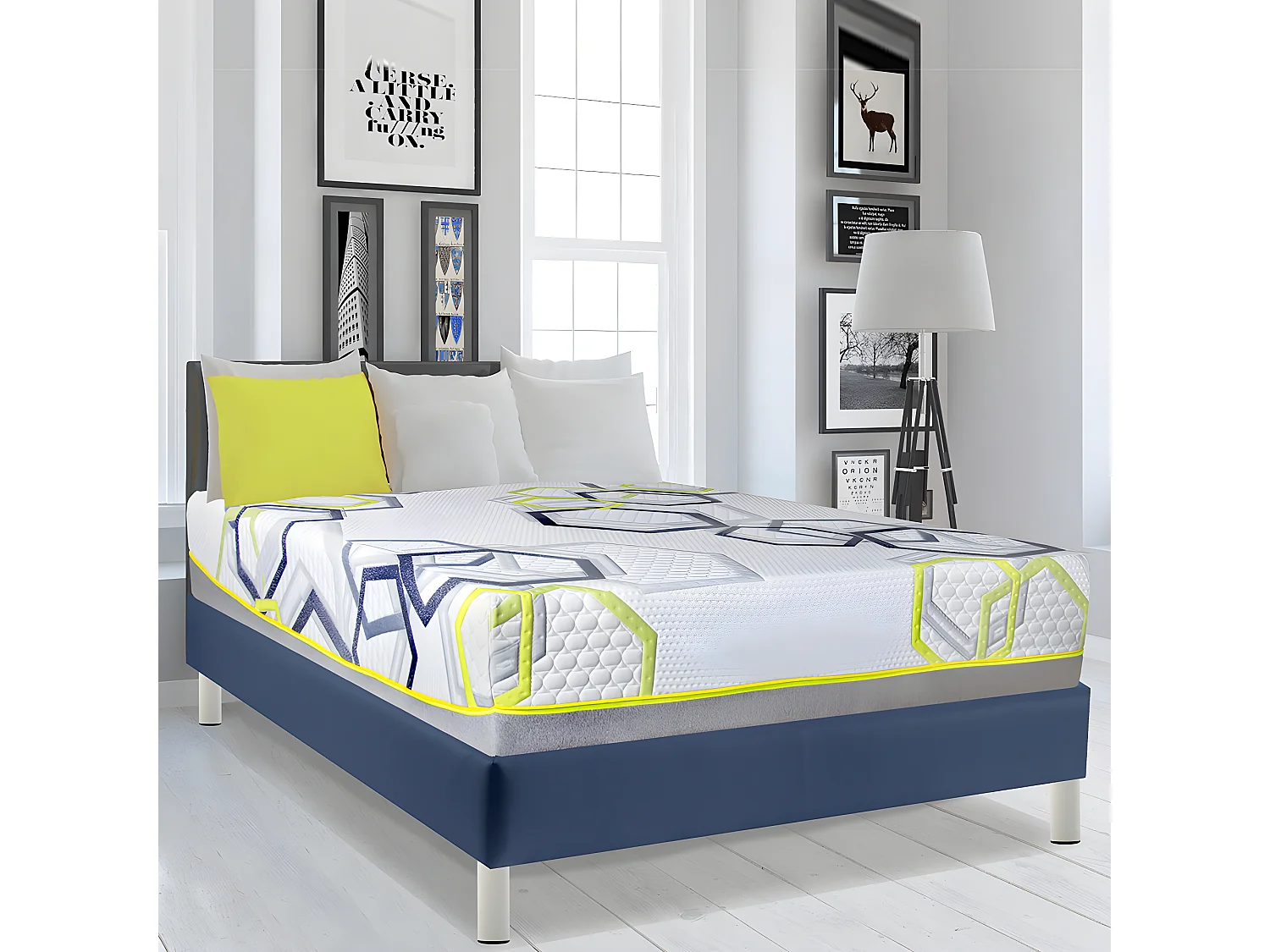 OLYMPE LITERIE | Matelas CASSIOPEE 180x200 cm | Mousse avec mémoire de forme