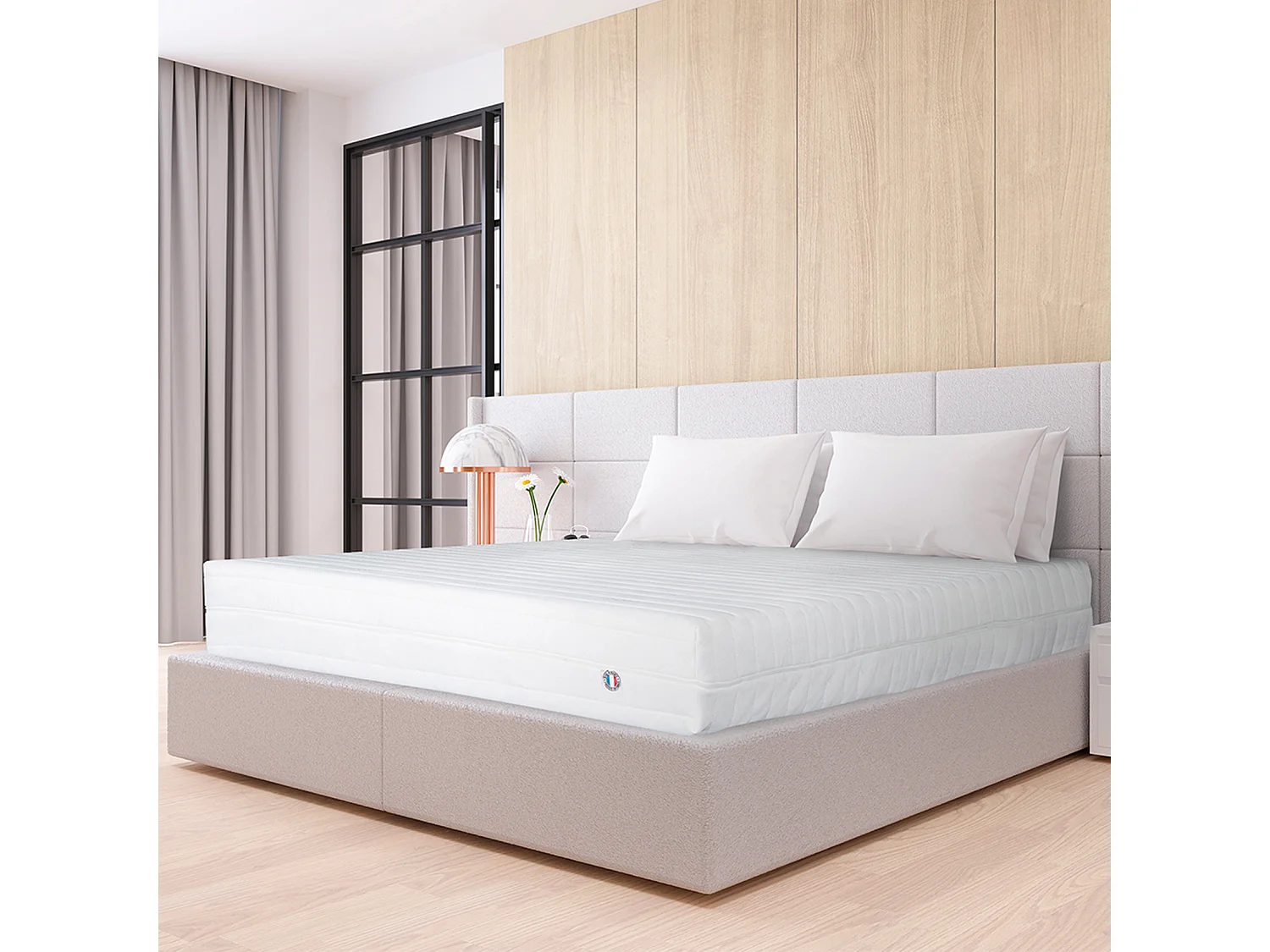 OLYMPE LITERIE | Matelas EGIO 180x200 cm | Latex Like & Mousse Haute Densité