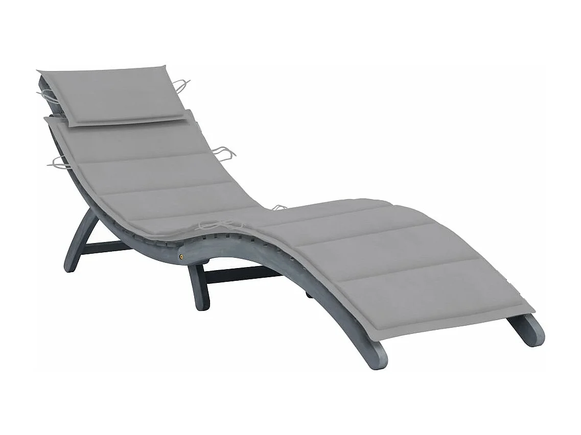 Transat chaise longue bain bois marron 92 x 55 x 20 cm 02_0012462