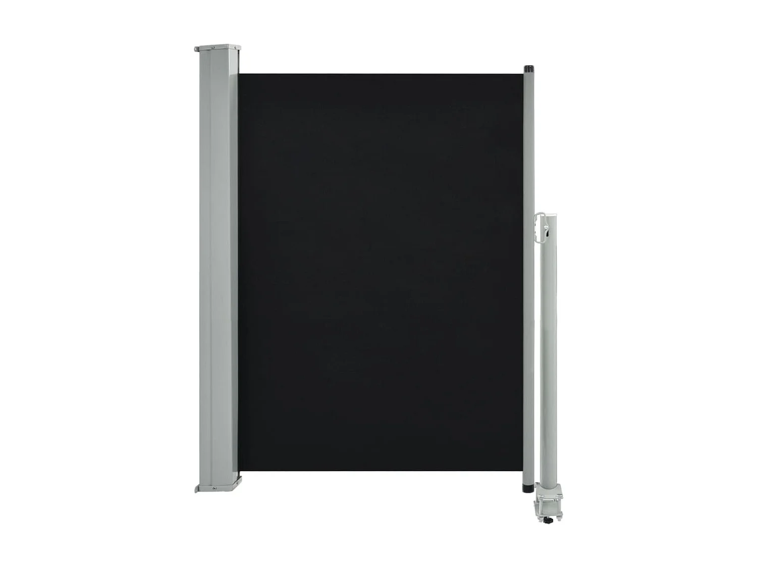 Tela de toldo cortina de privacidade lateral retrátil para pátio jardim terraço varanda tela de proteção visual 100 x 300 cm preto 02_0007179