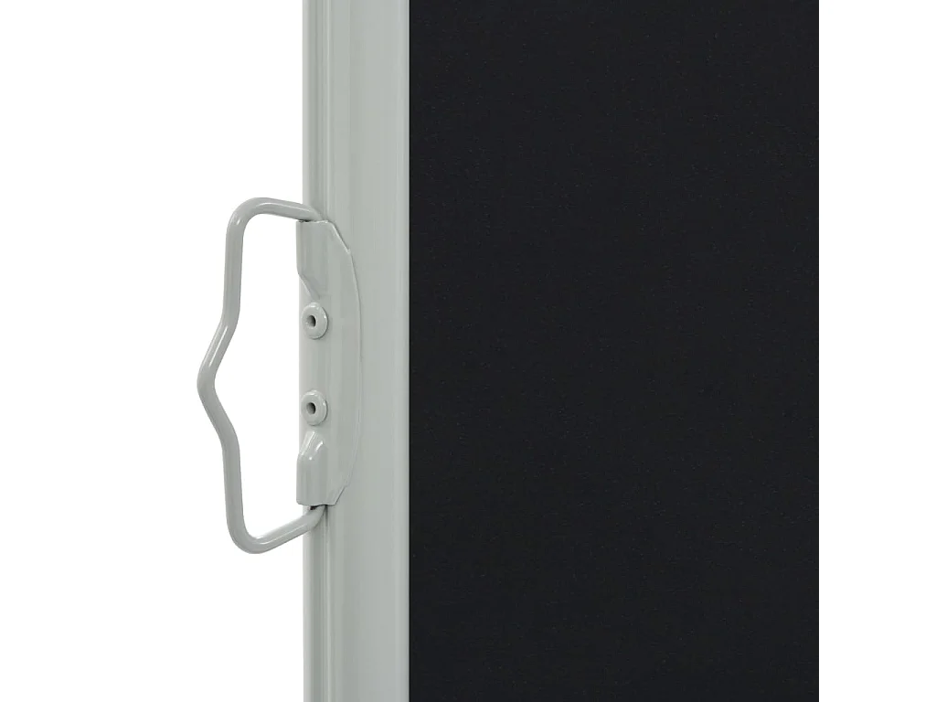 Tela de toldo cortina de privacidade lateral retrátil para pátio jardim terraço varanda tela de proteção visual 100 x 300 cm preto 02_0007179