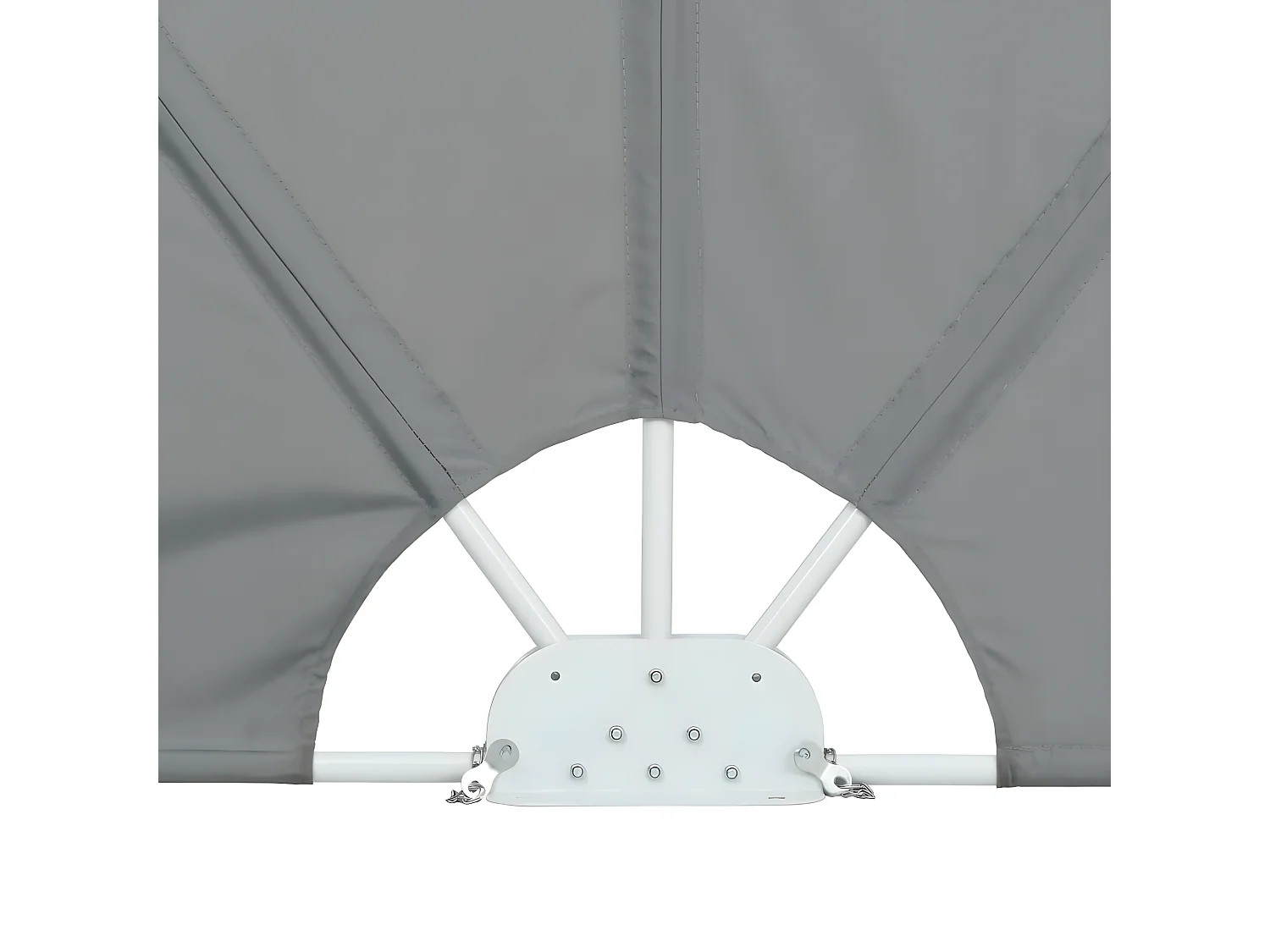 Auvent paravent store brise-vue grise 400 x 200 x 200 cm 02_0007075