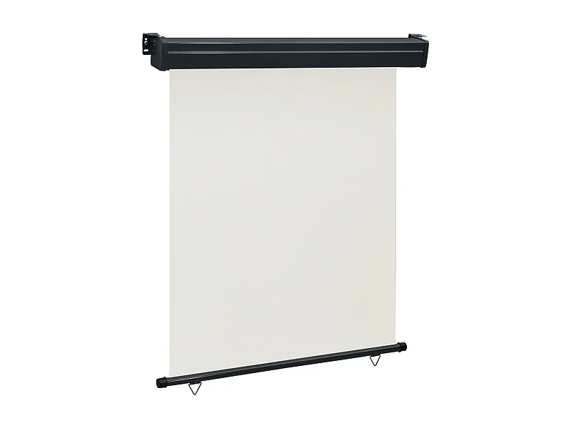 Tenda da sole parasole laterale retrattile per patio giardino terrazza balcone schermo di protezione visiva 140 x 250 cm crema 02_0007010