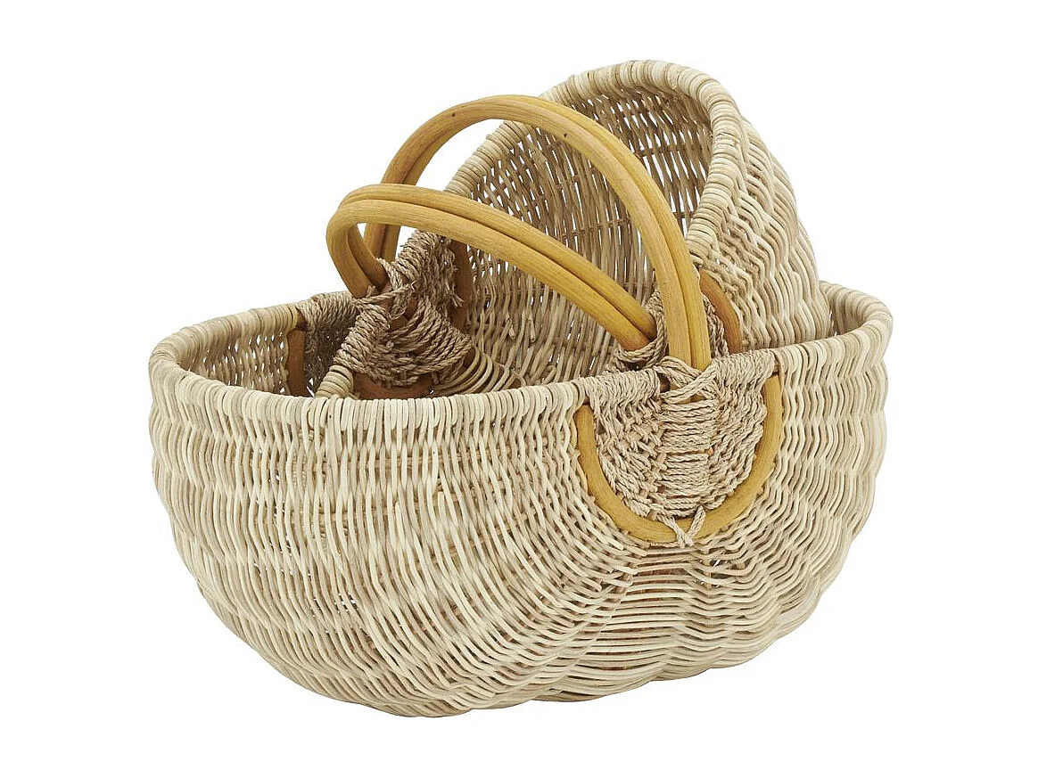 Duo de panier en rotin