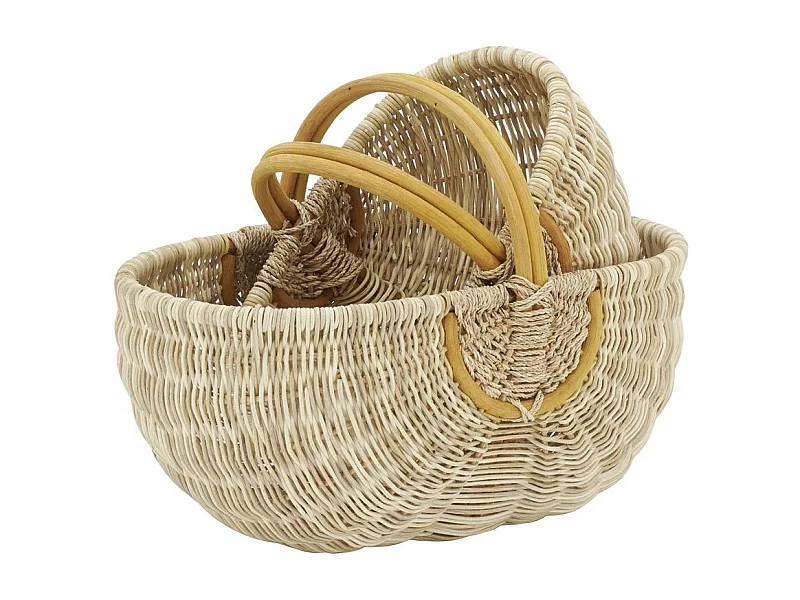 Duo de panier en rotin