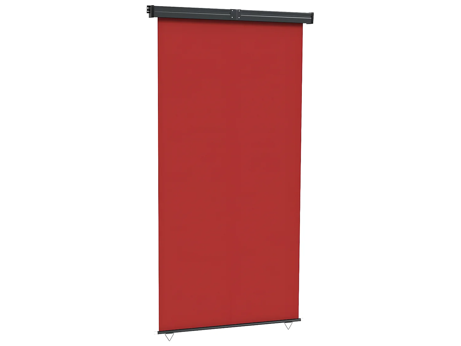 Auvent paravent store brise-vue latéral rétractable de patio jardin terrasse balcon protection visuelle écran 140 x 250 cm rouge 02_0007016