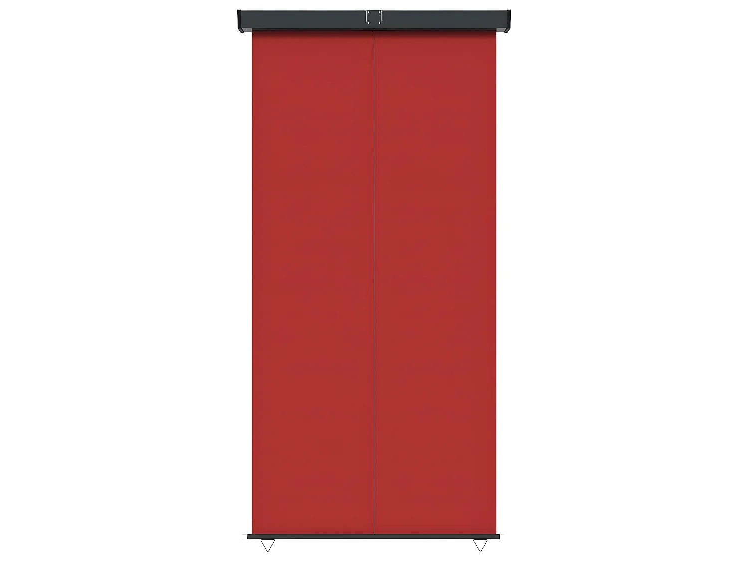 Auvent paravent store brise-vue latéral rétractable de patio jardin terrasse balcon protection visuelle écran 140 x 250 cm rouge 02_0007016