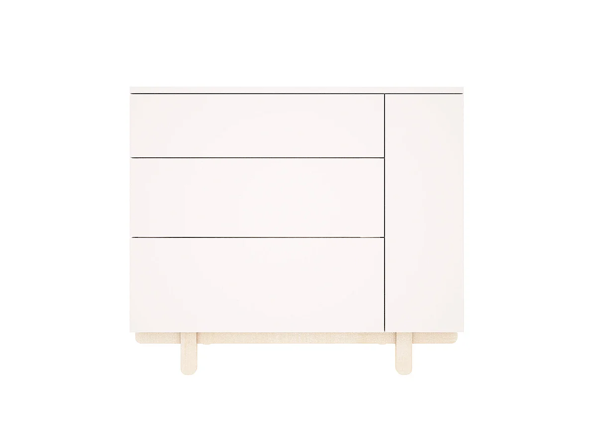 Commode 3 tiroirs Romy - Blanc