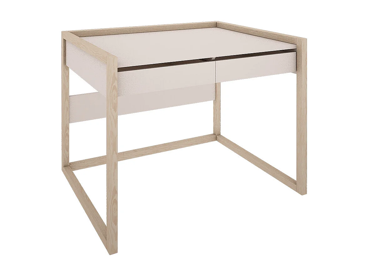 Bureau 2 tiroirs Romy - Blanc