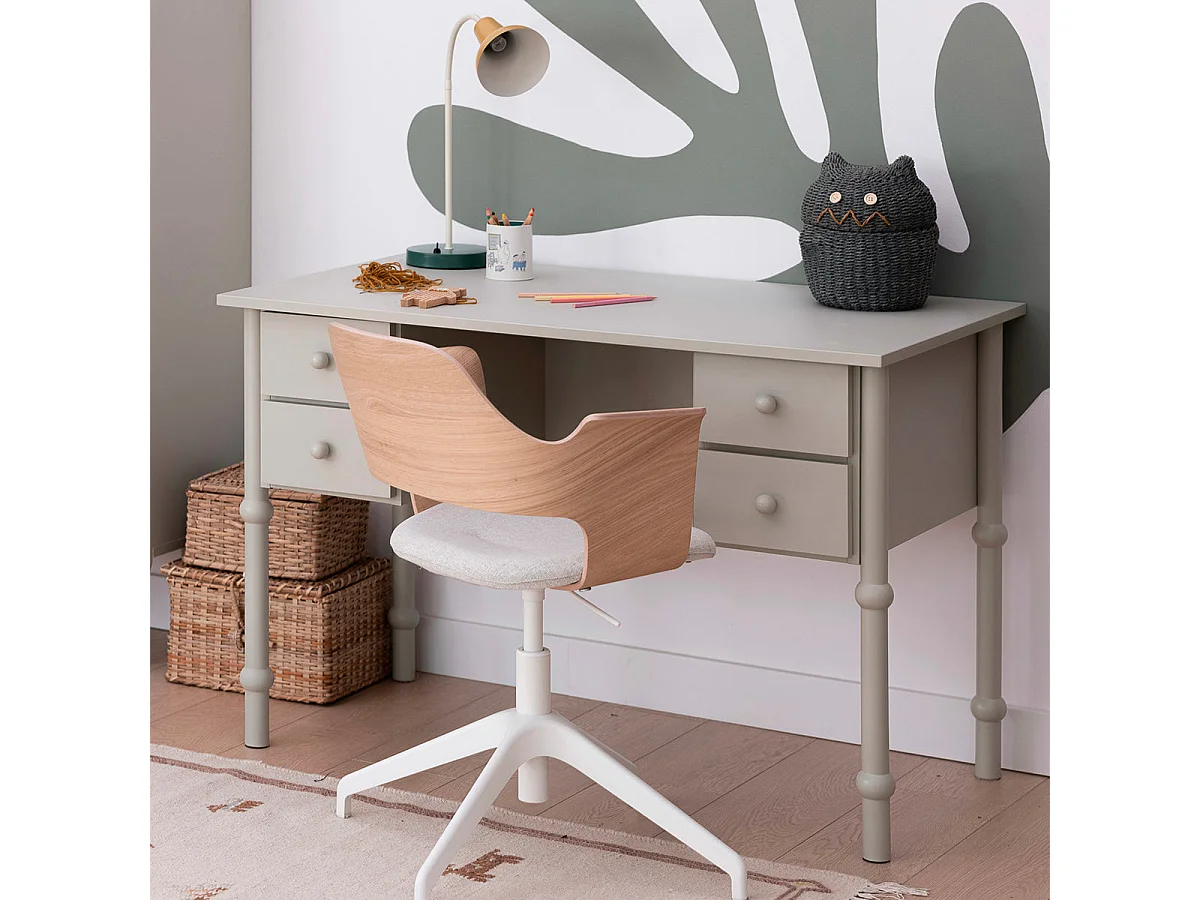 Bureau 4 tiroirs Wood Luck Babushka Olive