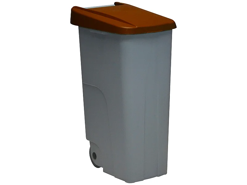 Recycler le conteneur 110 litres fermé - brun, L42 P 57 H88