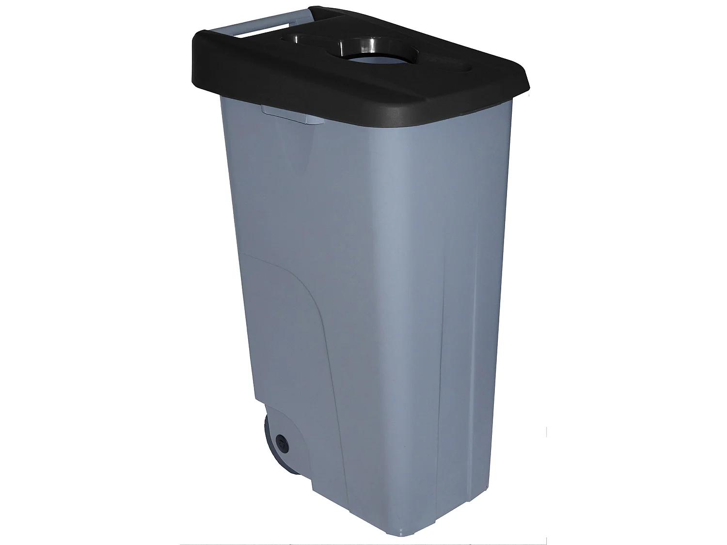 Récipient de recyclage ouvert de 110 litres - noir, L42 P 57 H88