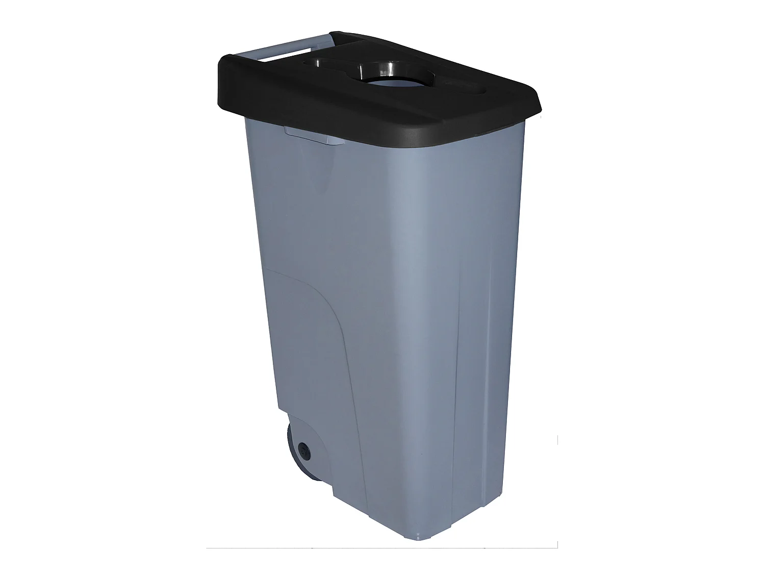 Récipient de recyclage ouvert de 110 litres - noir, L42 P 57 H88