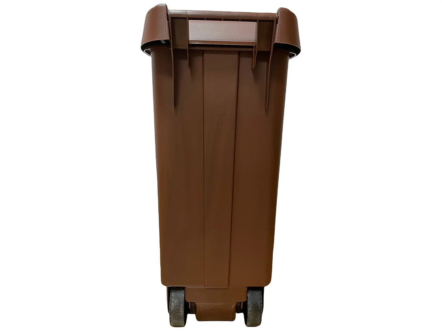 Container recycle 110 litres, fermé avec le couvercle, idéal pour le recyclage des déchets organiques, avec des roues, L42 P57 H88