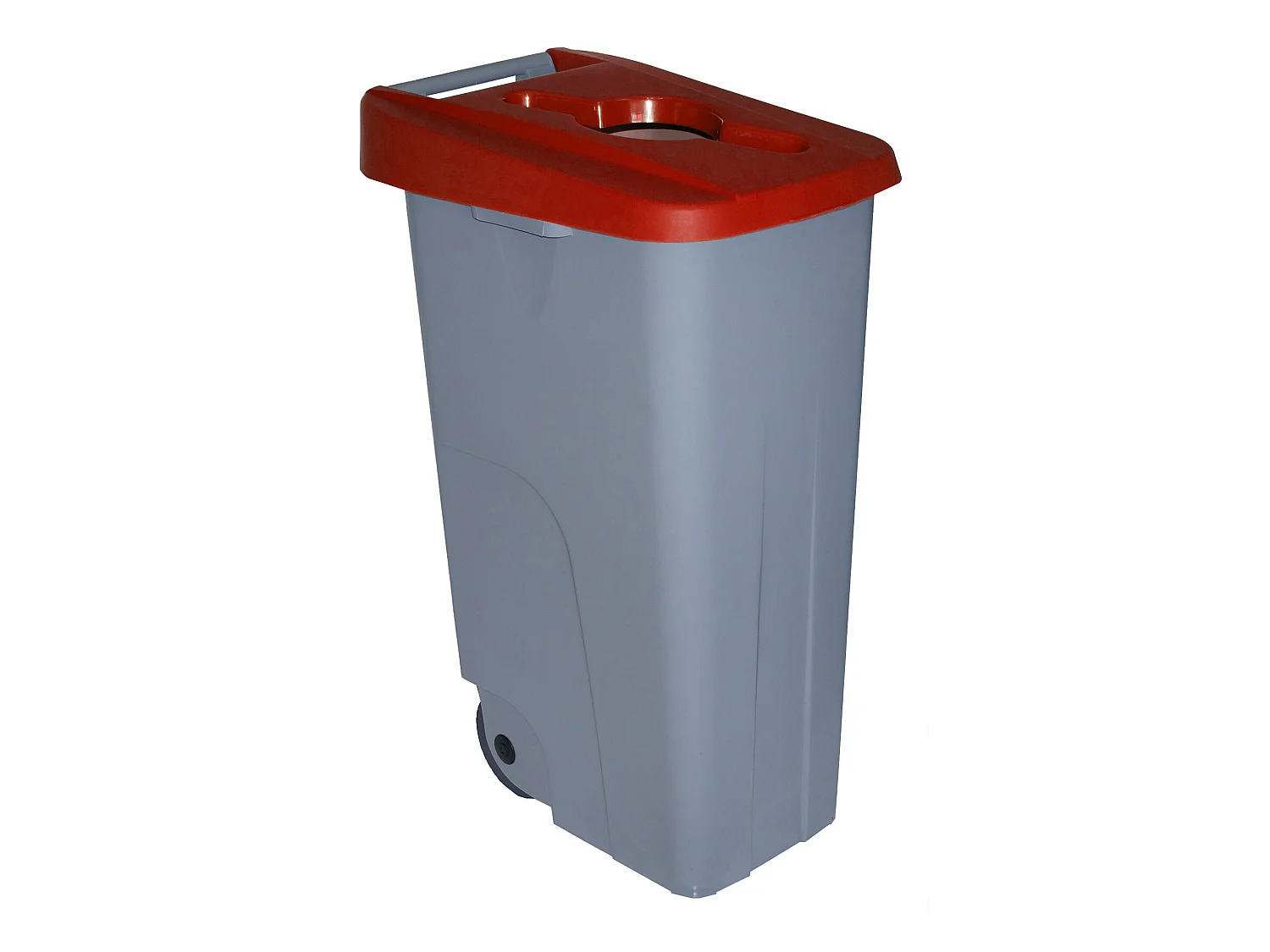 Récipient de recyclage de 110 litres ouverts - rouge, L42 P 57 H88