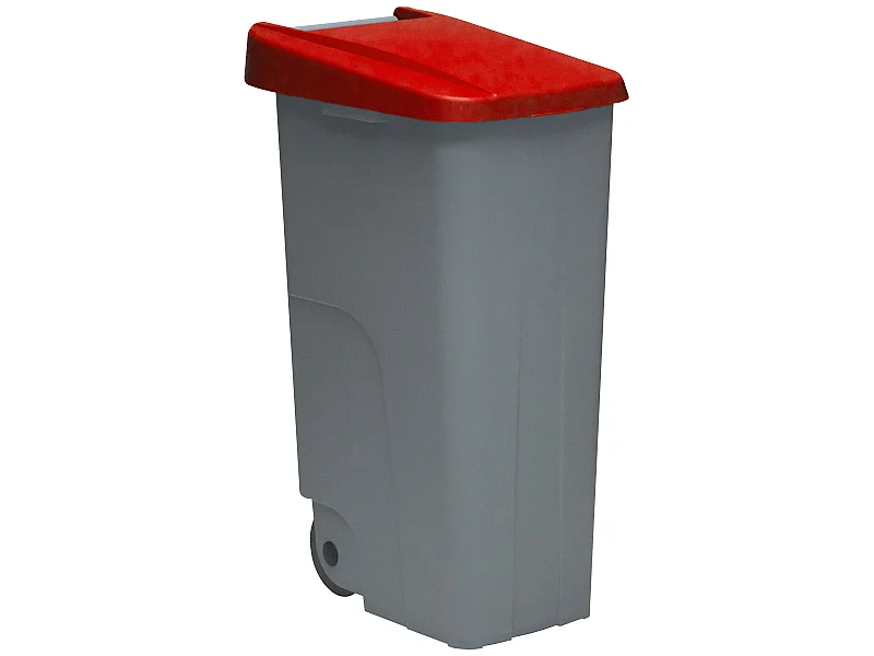 Recycler le conteneur 110 litres fermé - rouge, L42 P 57 H88