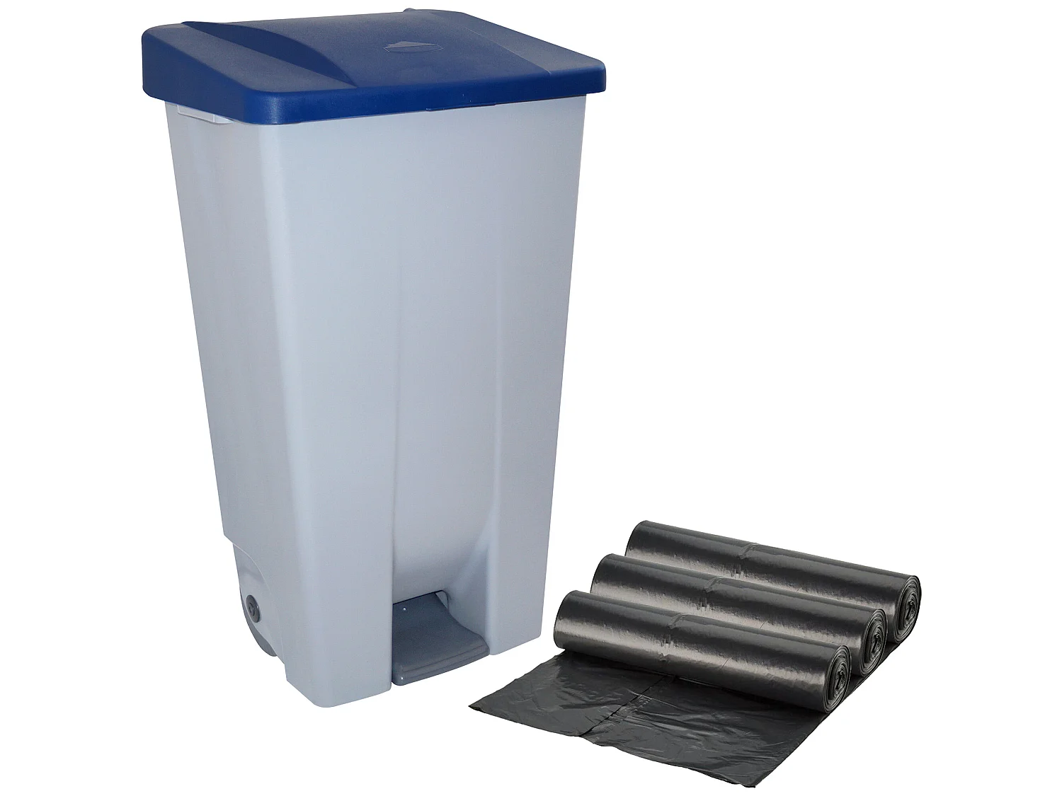 Conteneur sélectif 120 litres + 3x sacs à ordures de 10 unités, L57 P 42 H88