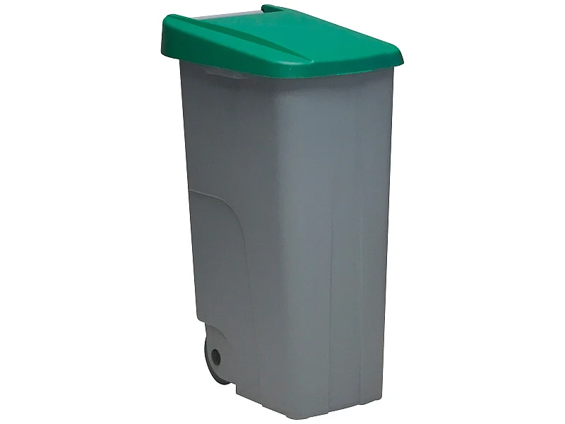 Recycler le conteneur 110 litres fermé - vert, L42 P 57 H88