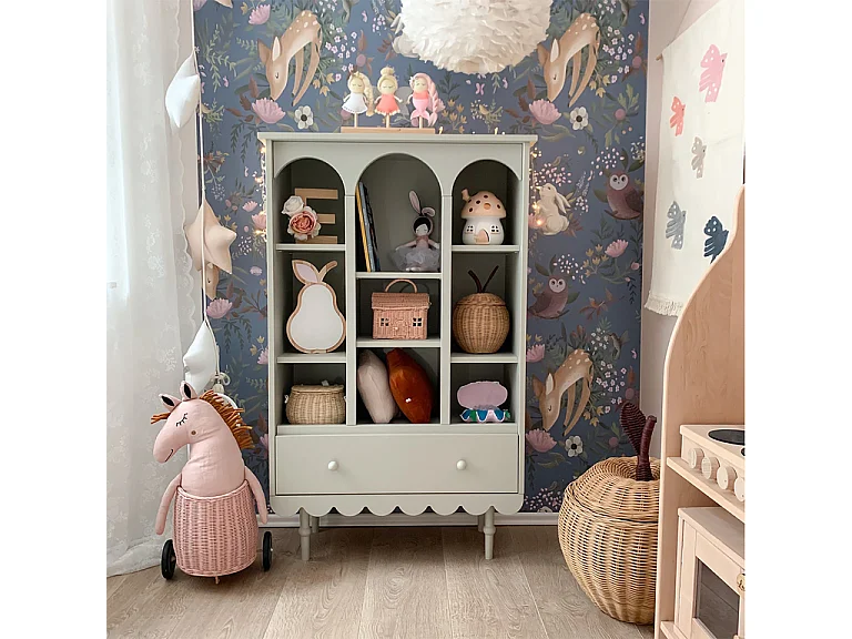 Bibliothèque 1 tiroir Babushka Olive