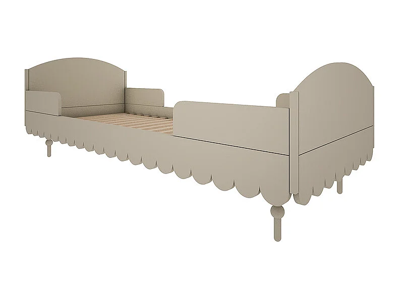 Lit 90x200 sommier inclus Babushka Olive