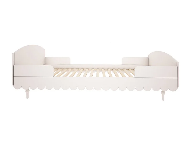 Lit 90x200 sommier inclus Babushka Blanc