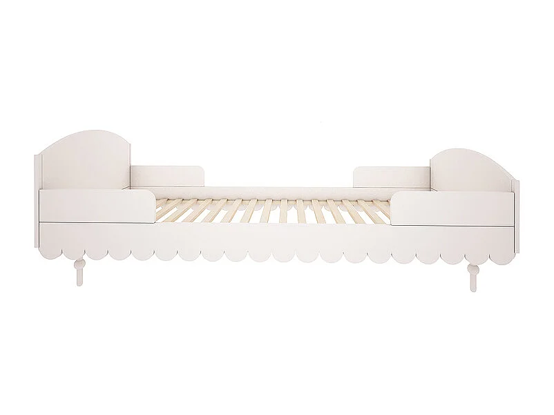 Lit 90x200 sommier inclus Babushka Blanc