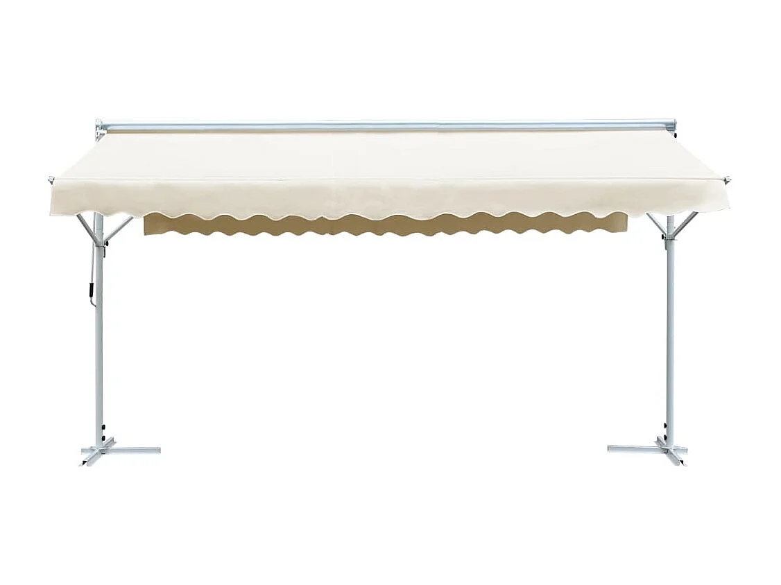 Auvent sur pied 600 crème 600 x 300 x 300 cm 02_0007483