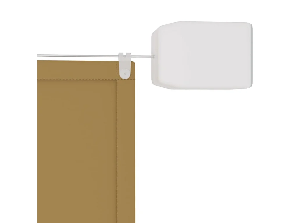 Auvent vertical 140 x tissu beige 600 x 140 x 140 cm 02_0007529