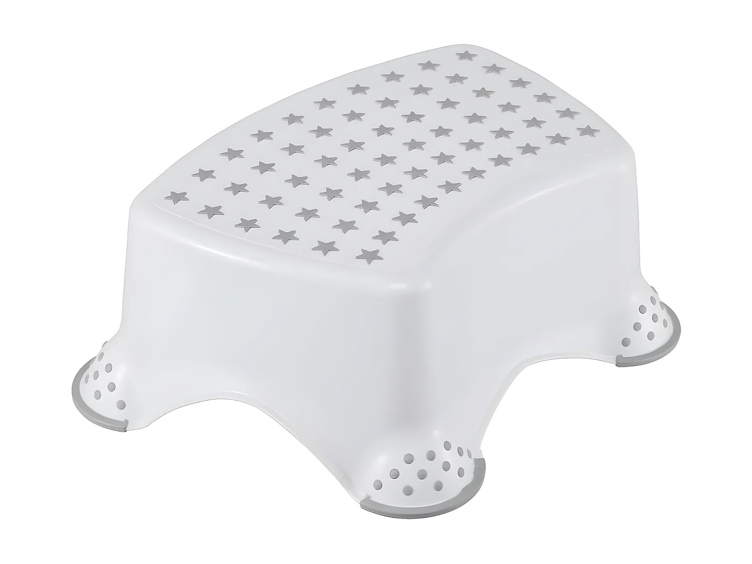 Star - tabouret / colline pour les enfants de 3 à 14 ans environ, fonction non glissante, couleur blanche