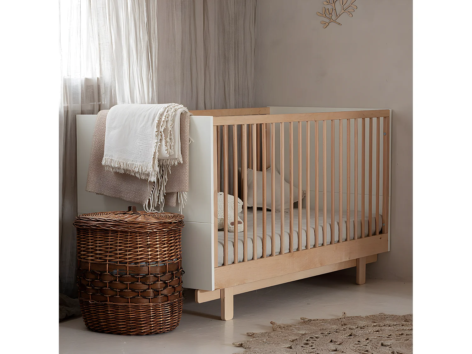 Lit évolutif 70x140 Romy - Blanc