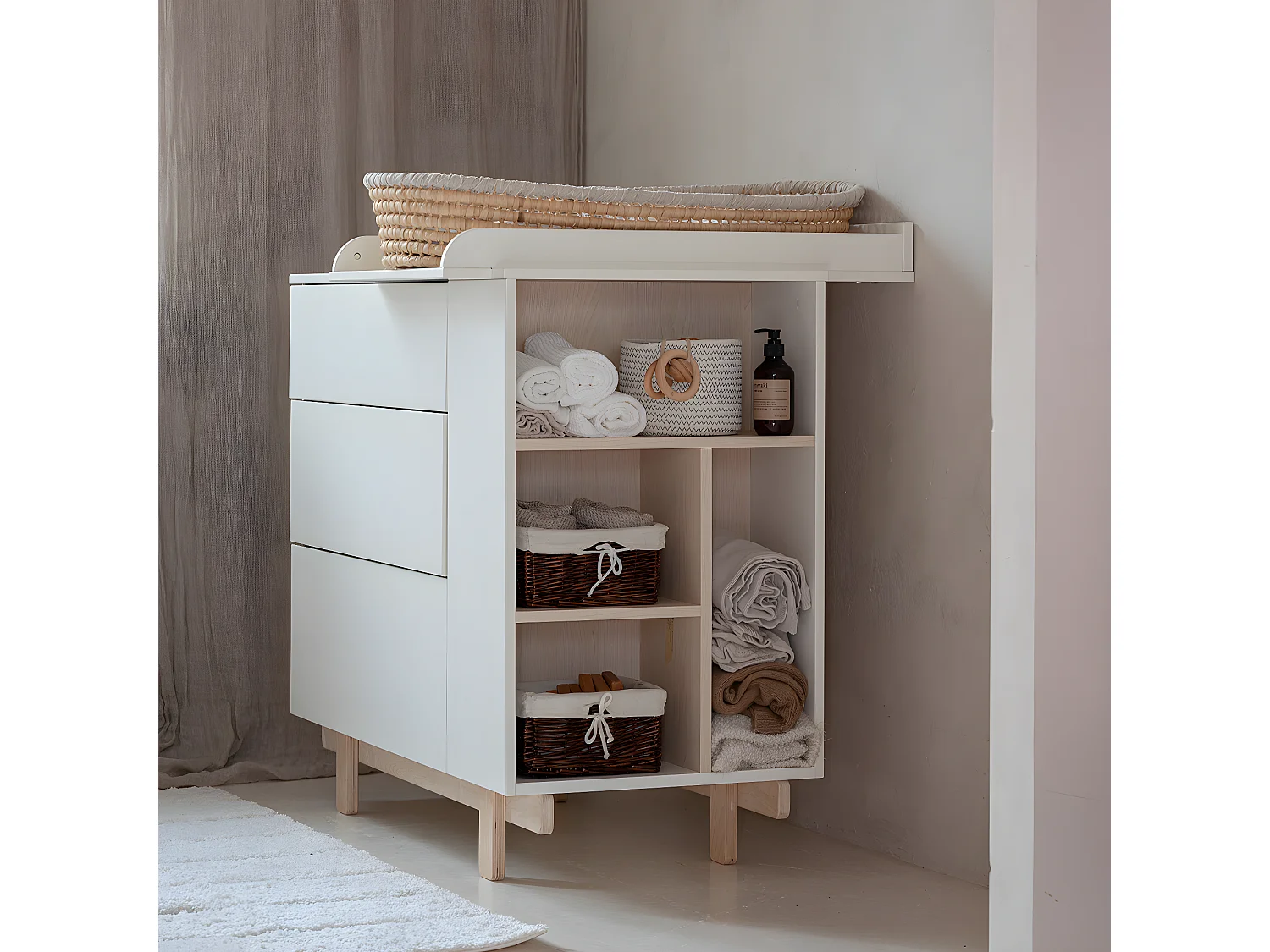 Plan à langer Romy - Blanc