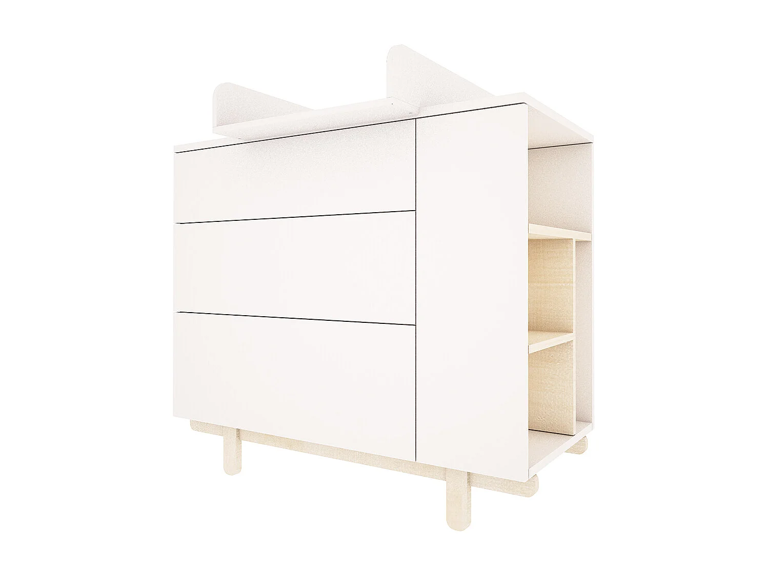 Wood Luck Romy luiertafel - Wit