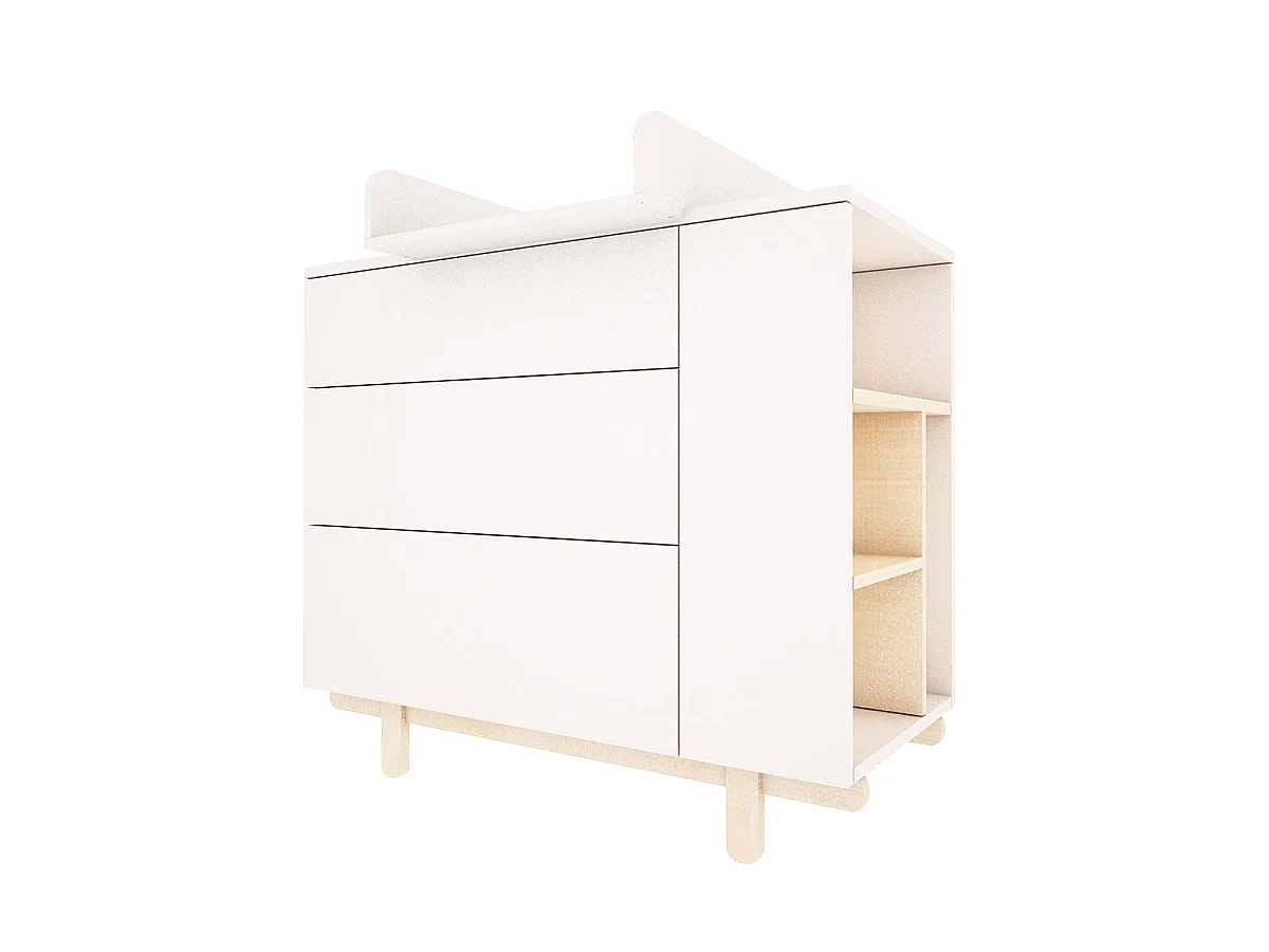 Wood Luck Romy luiertafel - Wit