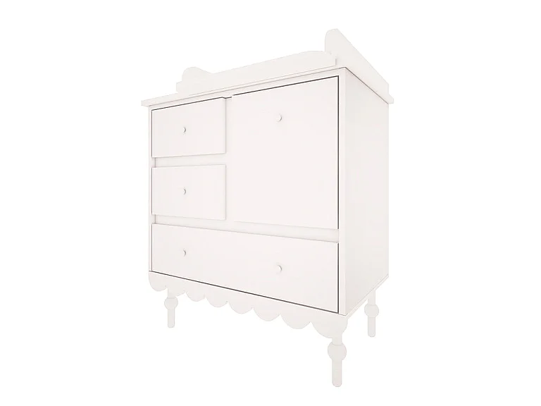 Wood Luck Baboesjka Verschoontafel Wit