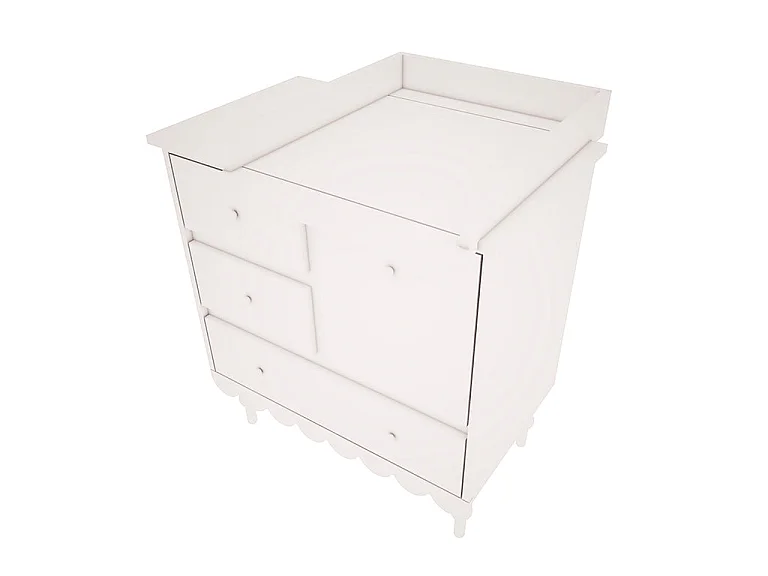 Wood Luck Baboesjka Verschoontafel Wit