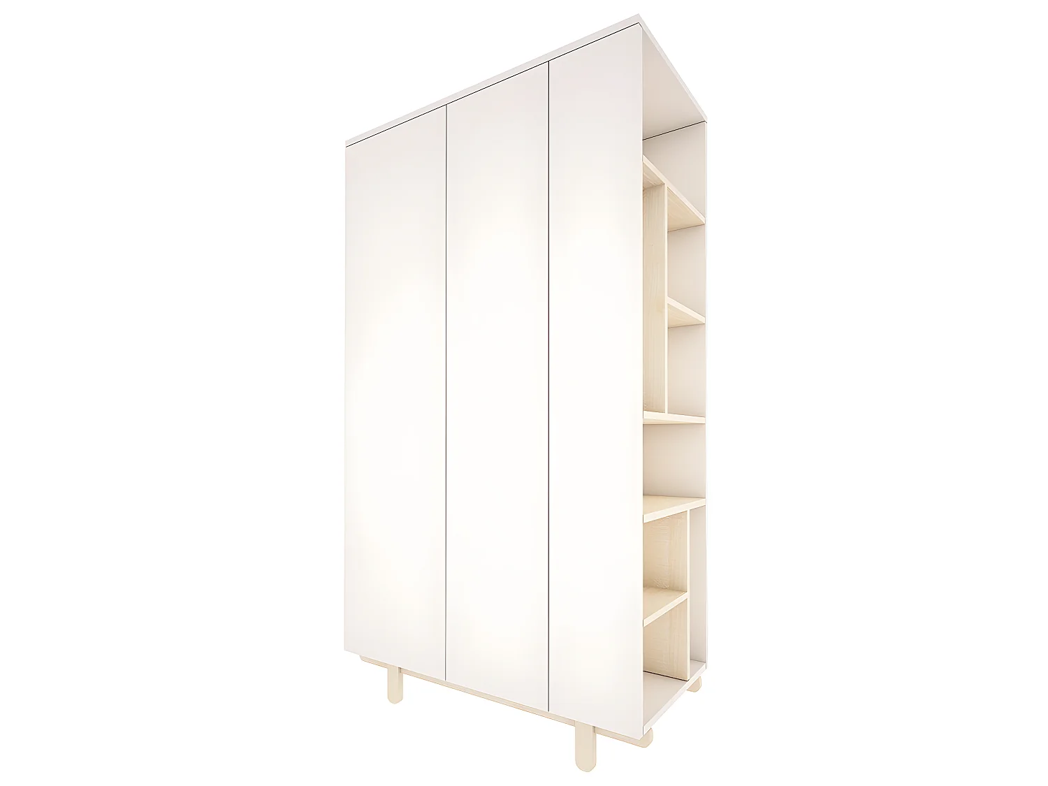 Armoire 2 portes Romy - Blanc